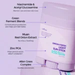 ISNTREE ONION FRESH LIGHT SUN STICK SPF 50+ PA++++ 22G - Image 2