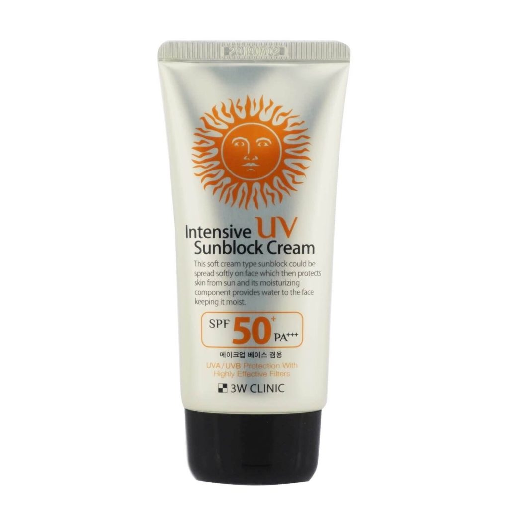 3W CLINIC INTENSIVE UV SUNBLOCK CREAM SPF50 PA+++ 70ML