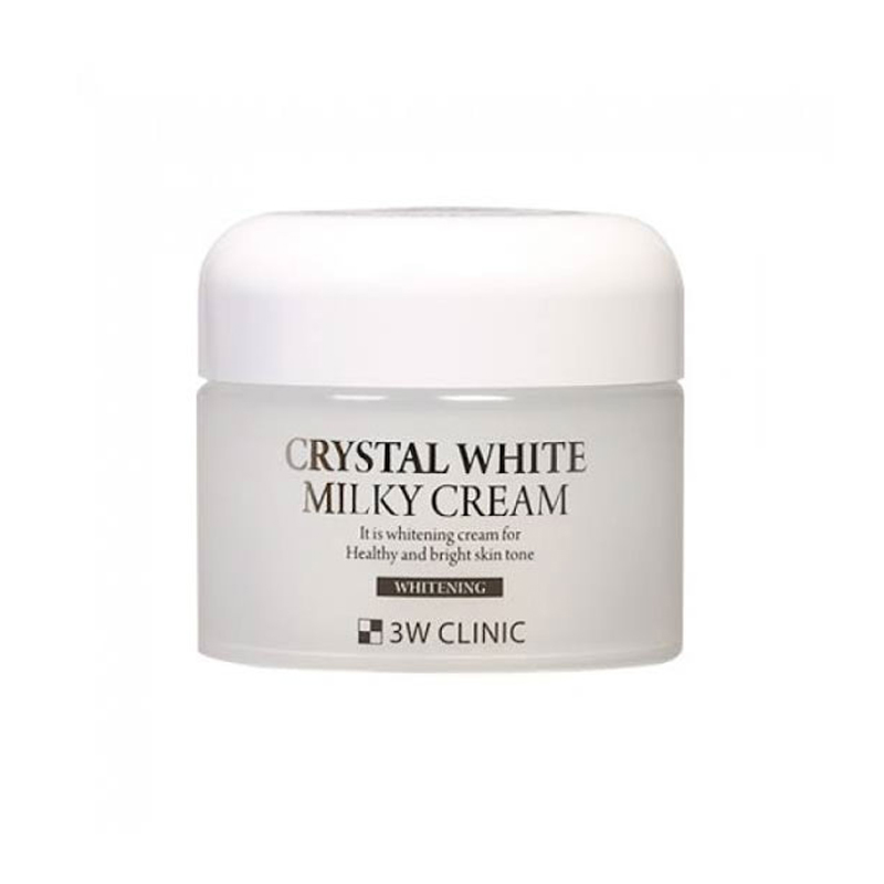 3W-Clinic-Crystal-White-Milky-Cream111.jpg 3W CLINIC CRYSTAL WHITE MILKY CREAM 50G - Image 1