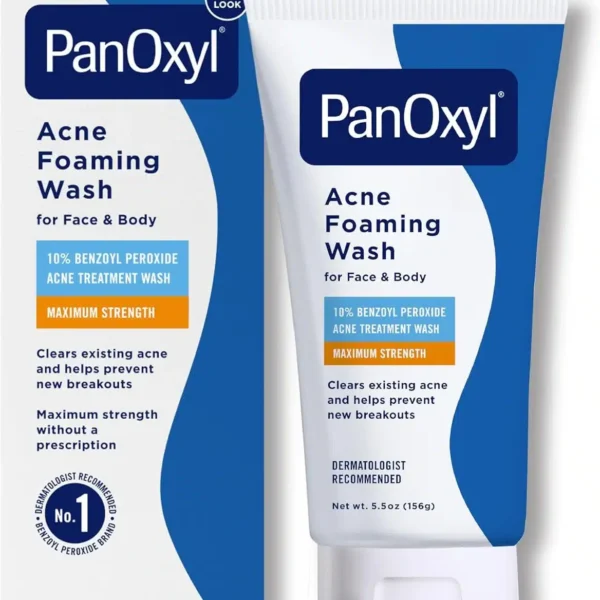 PanOxyl Acne Foaming Wash 10% Benzoyl Peroxide Maximum Strength Strength 156g