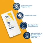 CeraVe Sunscreen Stick Broad Spectrum SPF 50 (13.32gm) - Image 3