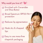 Wish Care Ceramide Lip Balm with SPF 50 PA+++ (Tinted) - Image 4