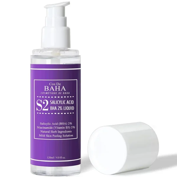 Cos De BAHA Salicylic Acid BHA 2% Liquid with Niacinamide 2% 120ml (S2)