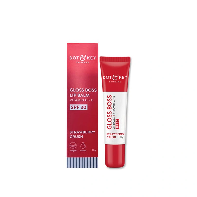 Dot-Key-Gloss-Boss-Tinted-Lip-Balm-SPF-30-Strawberry-Crush-12-gmakeupchari-1.webp Dot and Key Gloss Boss Tinted Lip Balm SPF 30- Strawberry Crush 12 g - Image 1