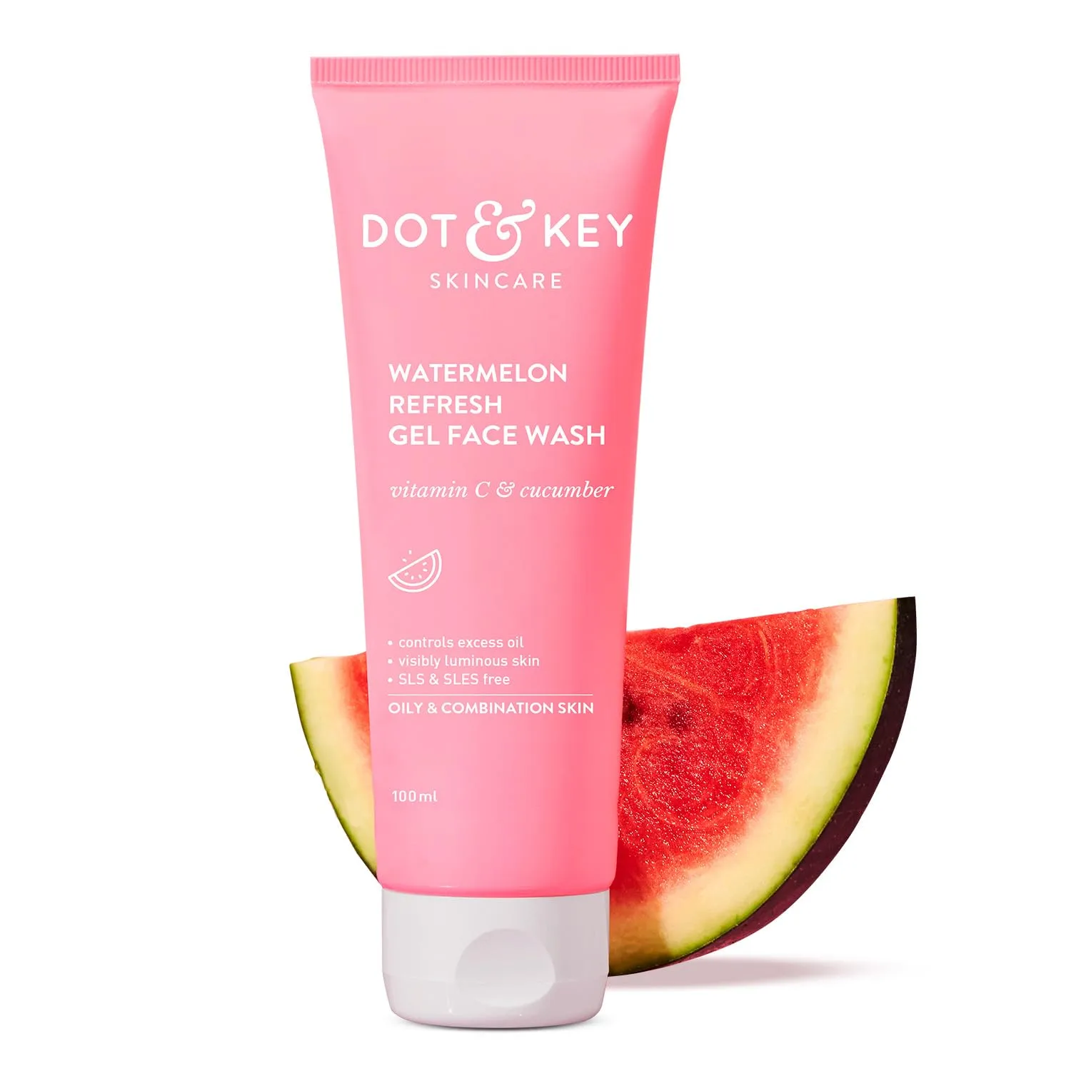 Dot-Key-Watermelon-Refresh-Gel-Face-Wash-For-Oily-Skin-100-mlmakeupchari-1.webp Dot and Watermelon Refresh Gel Face Wash For Oily Skin, 100 ml - Image 1