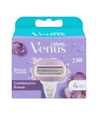 Gillette VenUS Comfortglide Breeze Women Razor Blade Refills, 4 Count