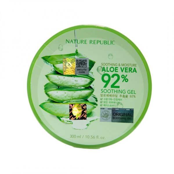 NATURE REPUBLIC SOOTHING & MOISTURE ALOE VERA 92% SOOTHING GEL 300ML