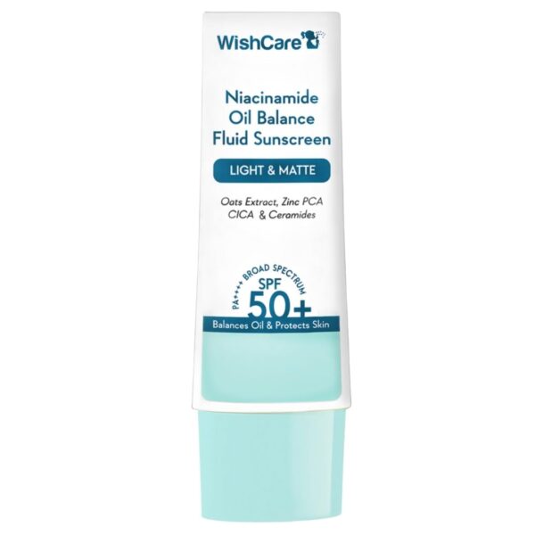 Wish Care 5% Niacinamide Oil Balance Fluid Light and Matte Sunscreen SPF 50 PA++++ 50ml