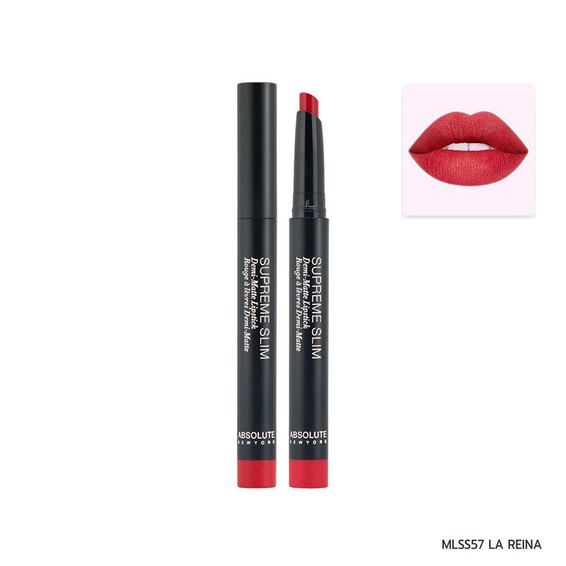 absolute-new-york-supreme-slim-demi-matte-lipstick-mlss57-la-reina_regular_6155a4068176d-1.jpg Absolute New York Supreme Slim Demi Matte Lipstick (La Reina) - Image 1