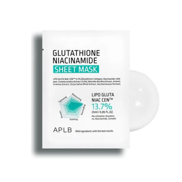 APLB Glutathione Niacinamide Sheet Mask 25ml