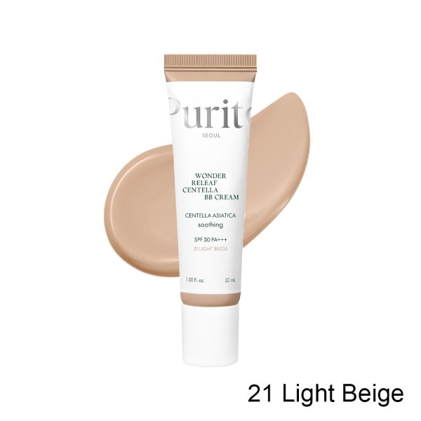 Purito Wonder Releaf Centella BB Cream SPF30 PA+++ (21 Light Beige) 30ml