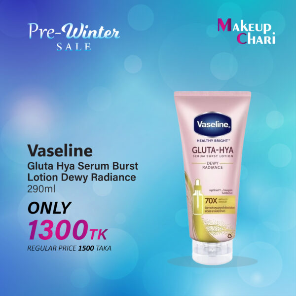 Vaseline Gluta Hya Serum Burst Lotion Dewy Radiance 290ml
