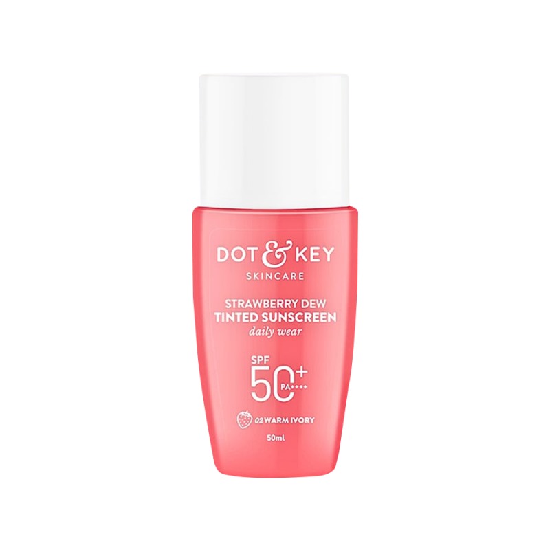 Dot and Key Strawberry Dew Tinted Sunscreen SPF 50+ PA++++ (02 Warm Ivory) 50ML Dot and Key Strawberry Dew Tinted Sunscreen SPF 50+ PA++++ (02 Warm Ivory) 50ML