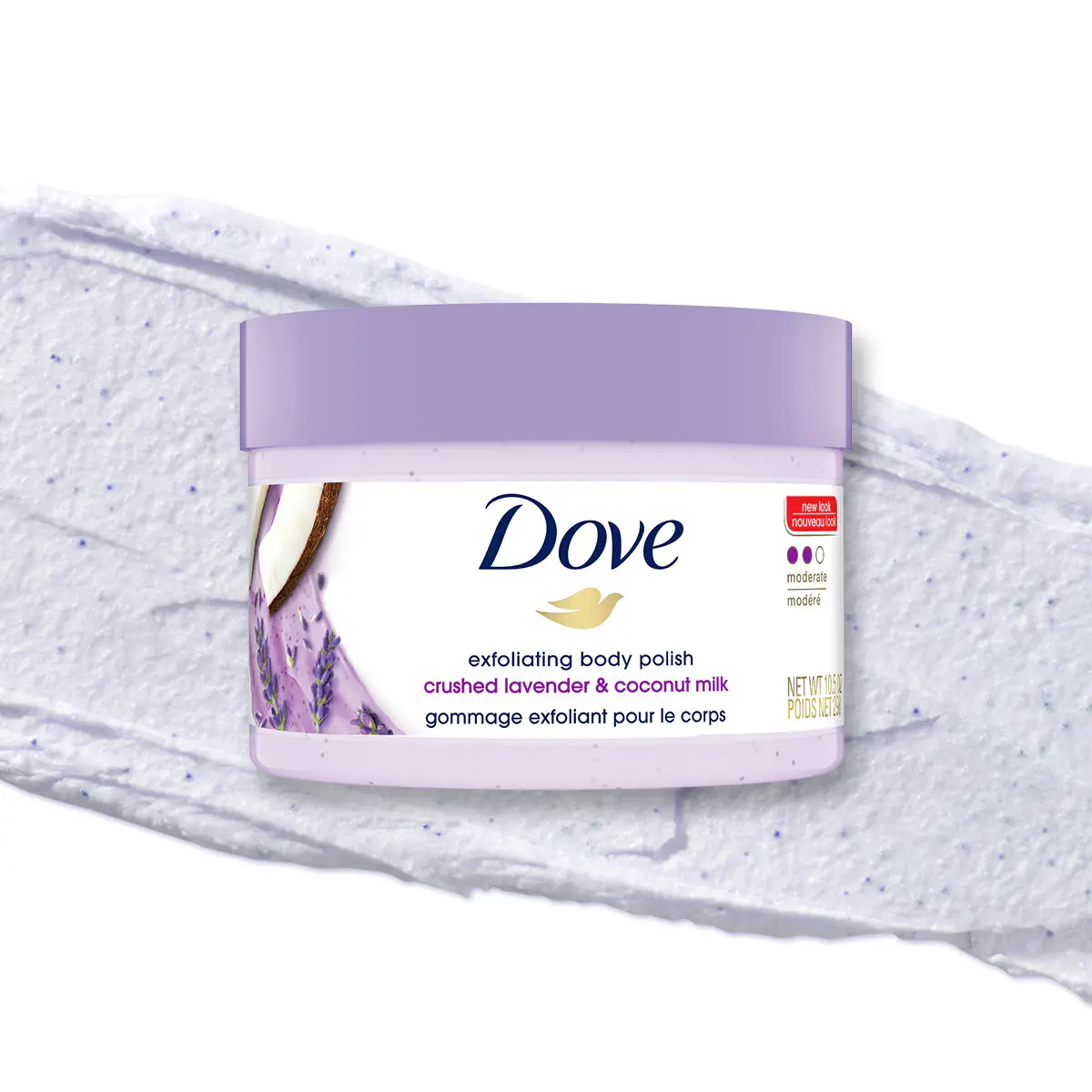 Dove Body Scrub Dove Body Polish Crushed Lavender and Coconut Milk 298g