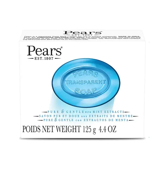 Pears Transparent Pure Gentle With Mint Extracts Soap - 125g