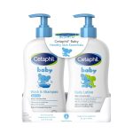 Cetaphil Baby Wash & Shampoo Plus Body Lotion, Head to Toe Sensitive Skin
