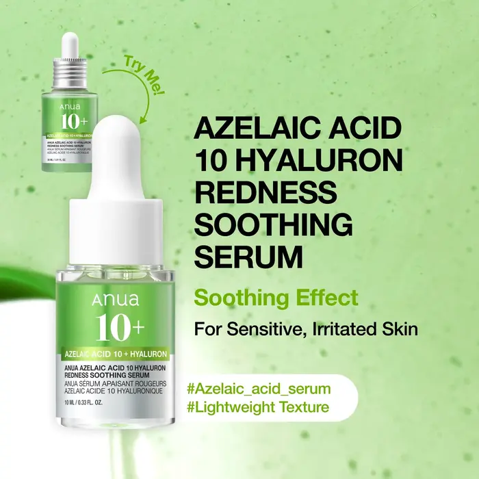 ANUA Azelaic Acid 10 Hyaluron Redness Soothing Serum 10ml(mini)
